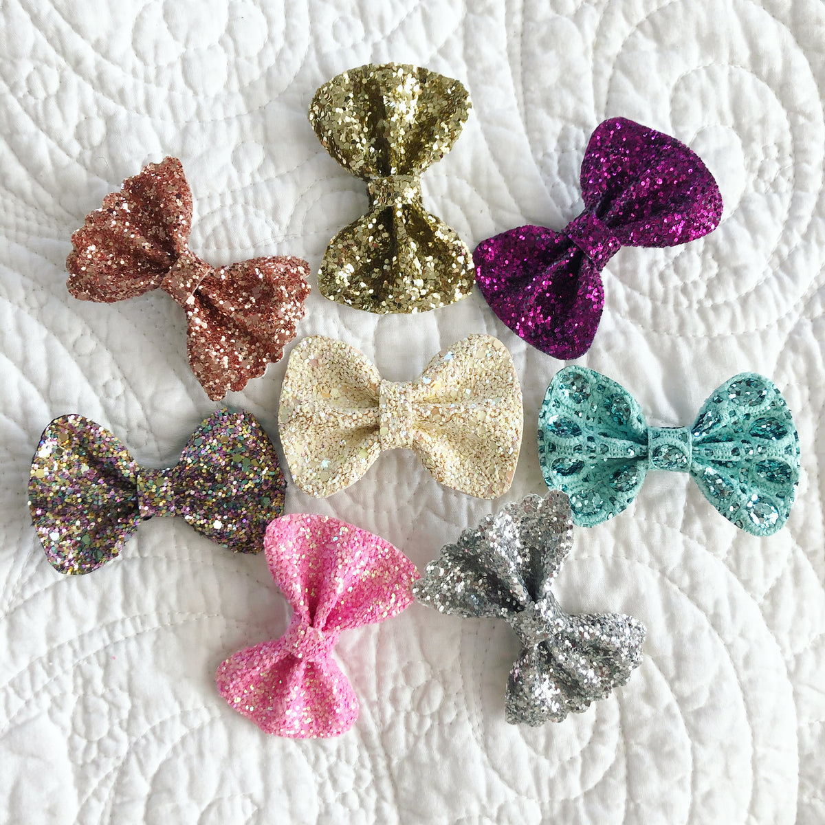 Glitter Bows – Mia Michelle Bows