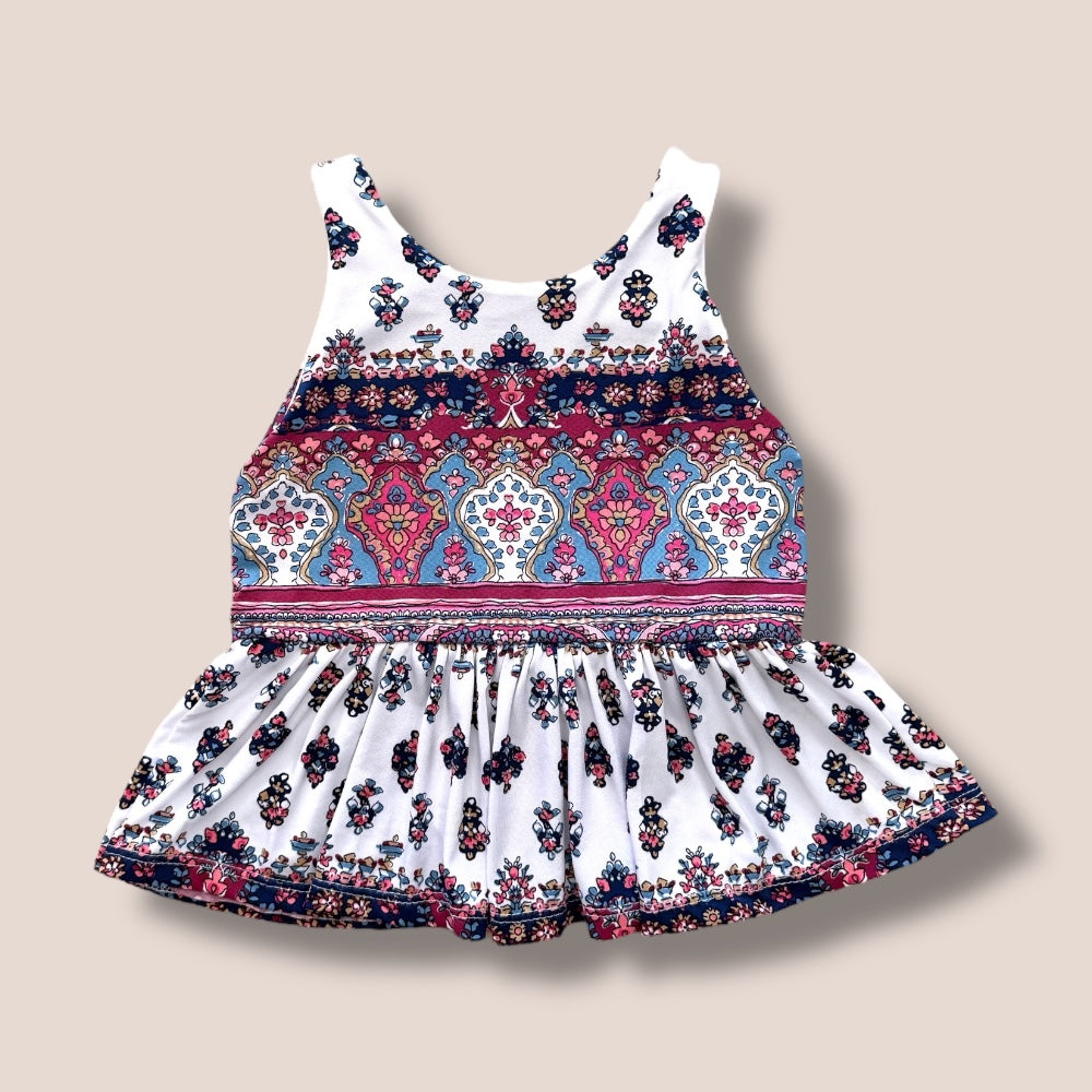 OAK Handmade Peplum Top 3T