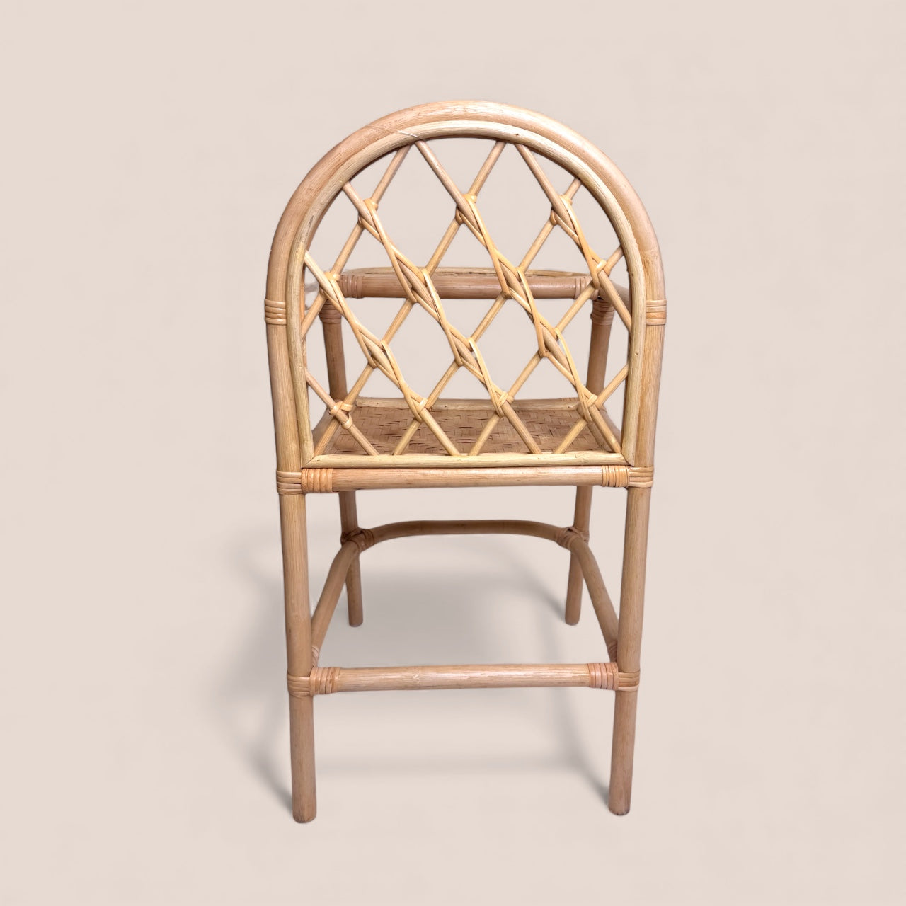 High Chair- Rattan Doll Furniture