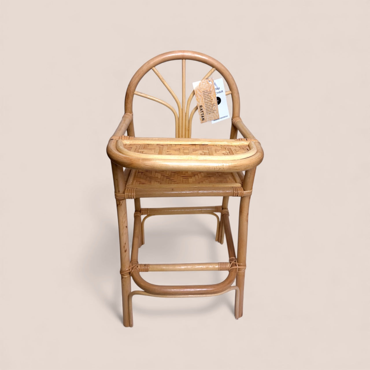 High Chair- Rattan Doll Furniture