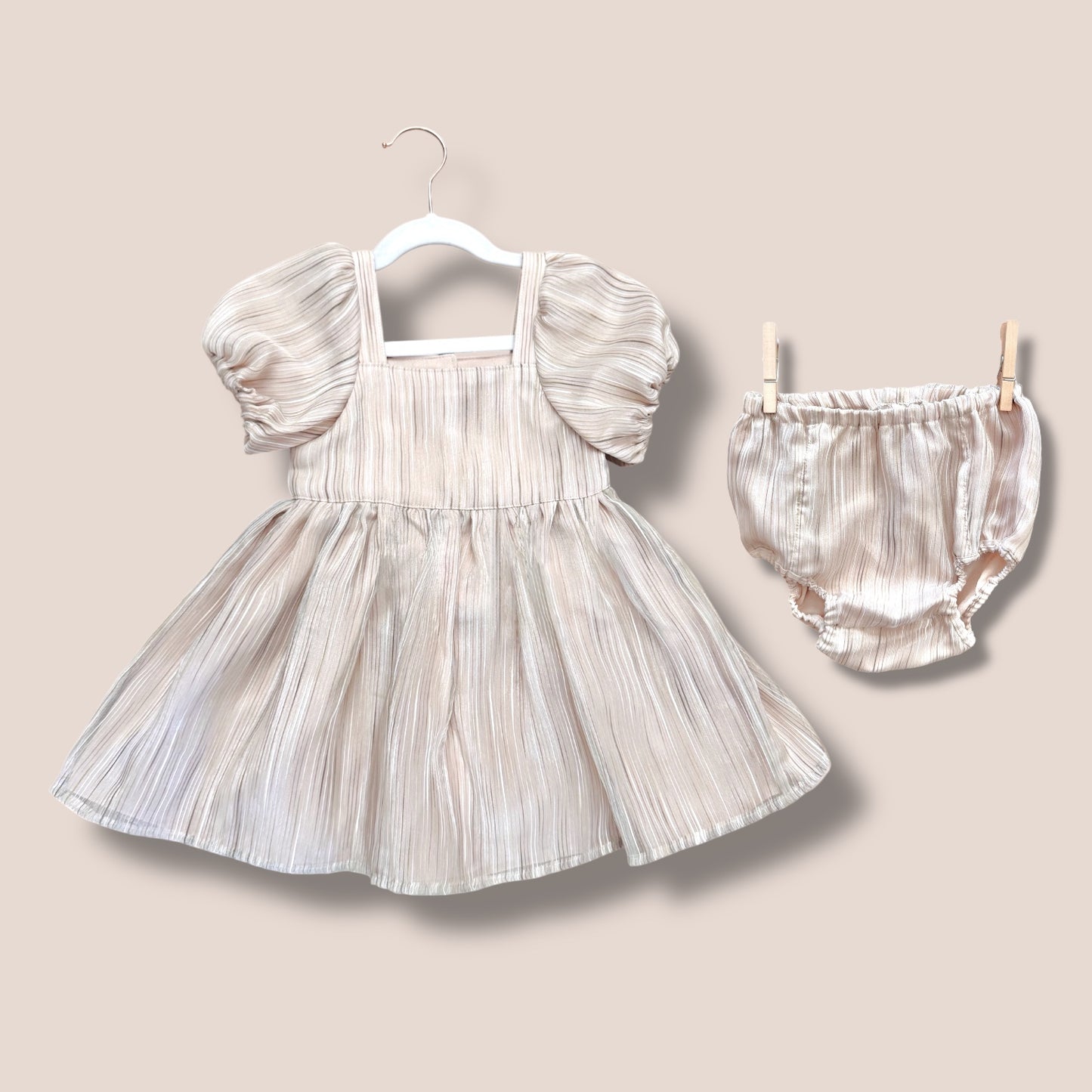 OAK Handmade Dress & Bloomers Set 3T