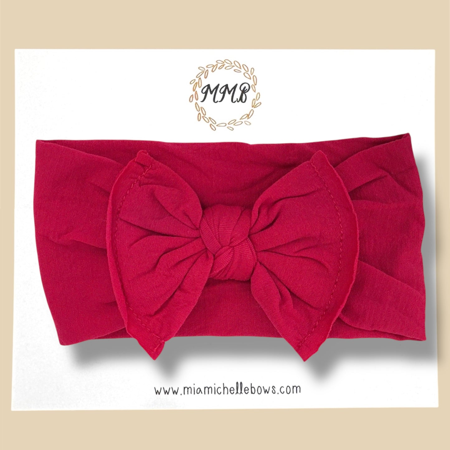 Cranberry Nylon Headwrap