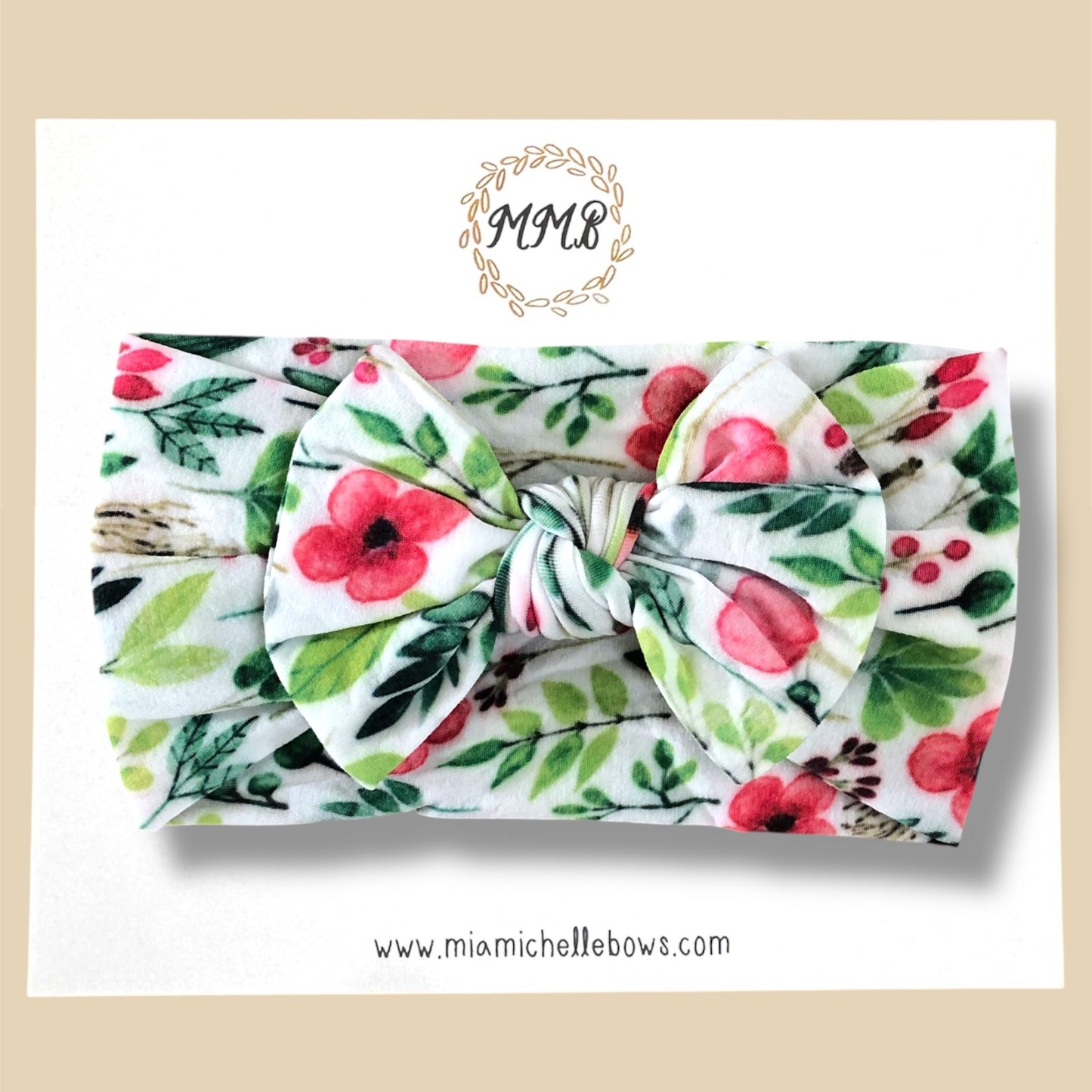 Ivy Floral Printed Headwrap