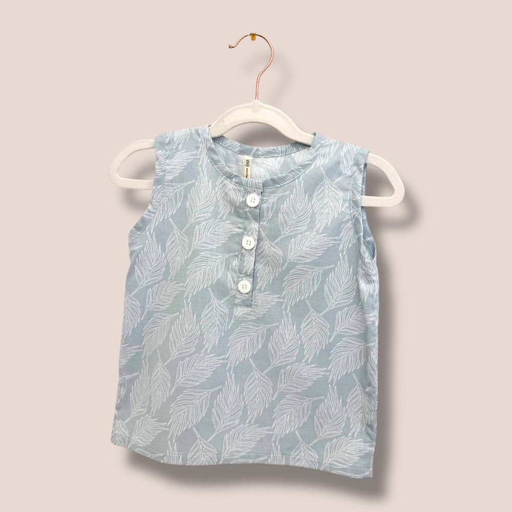 OAK Handmade Button Up Sleeveless Top 4T