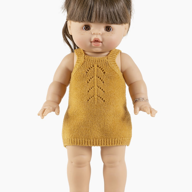 Doll—Minikane Gisel Knit Dress in Honey