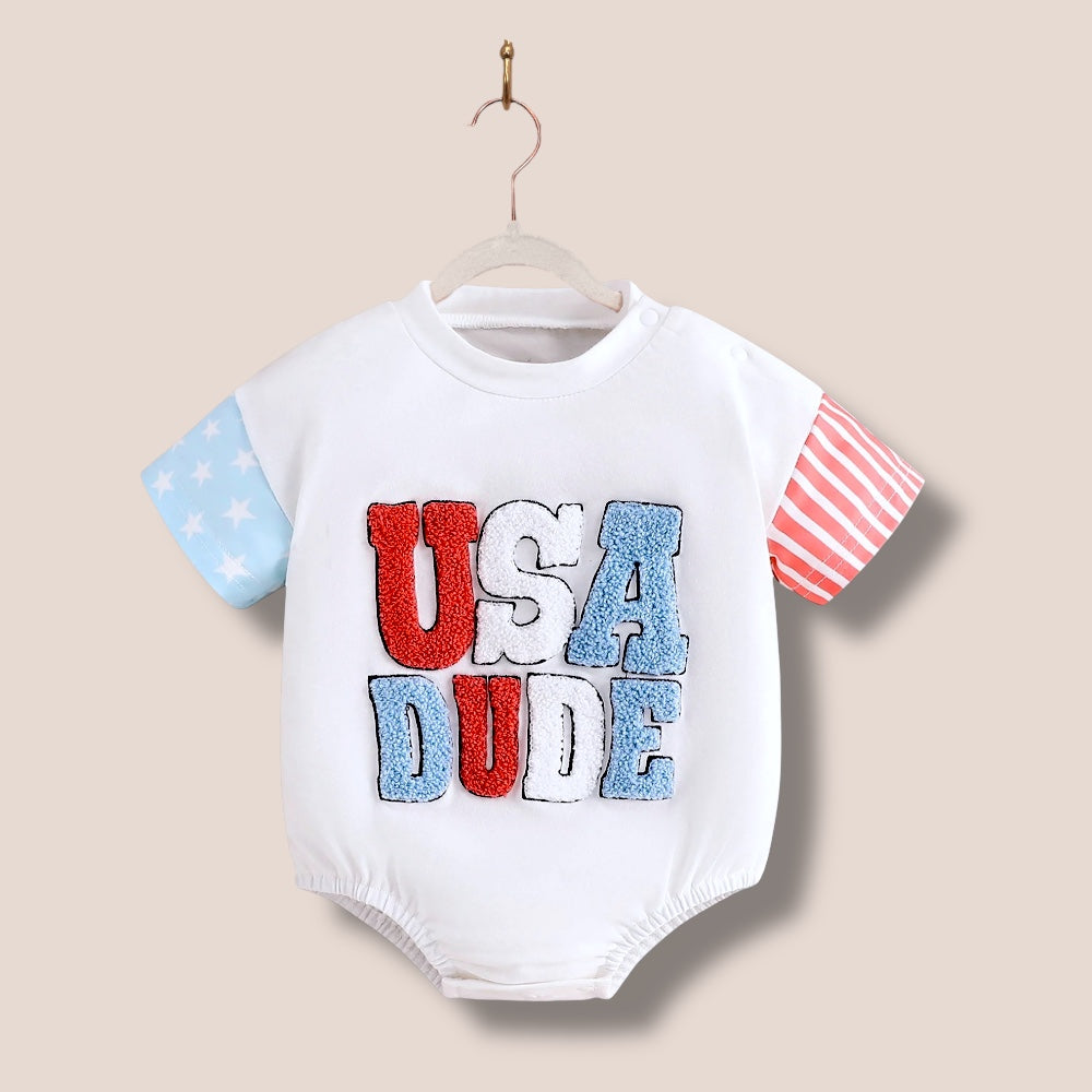 “USA Dude” T-shirt Romper 12-18 months