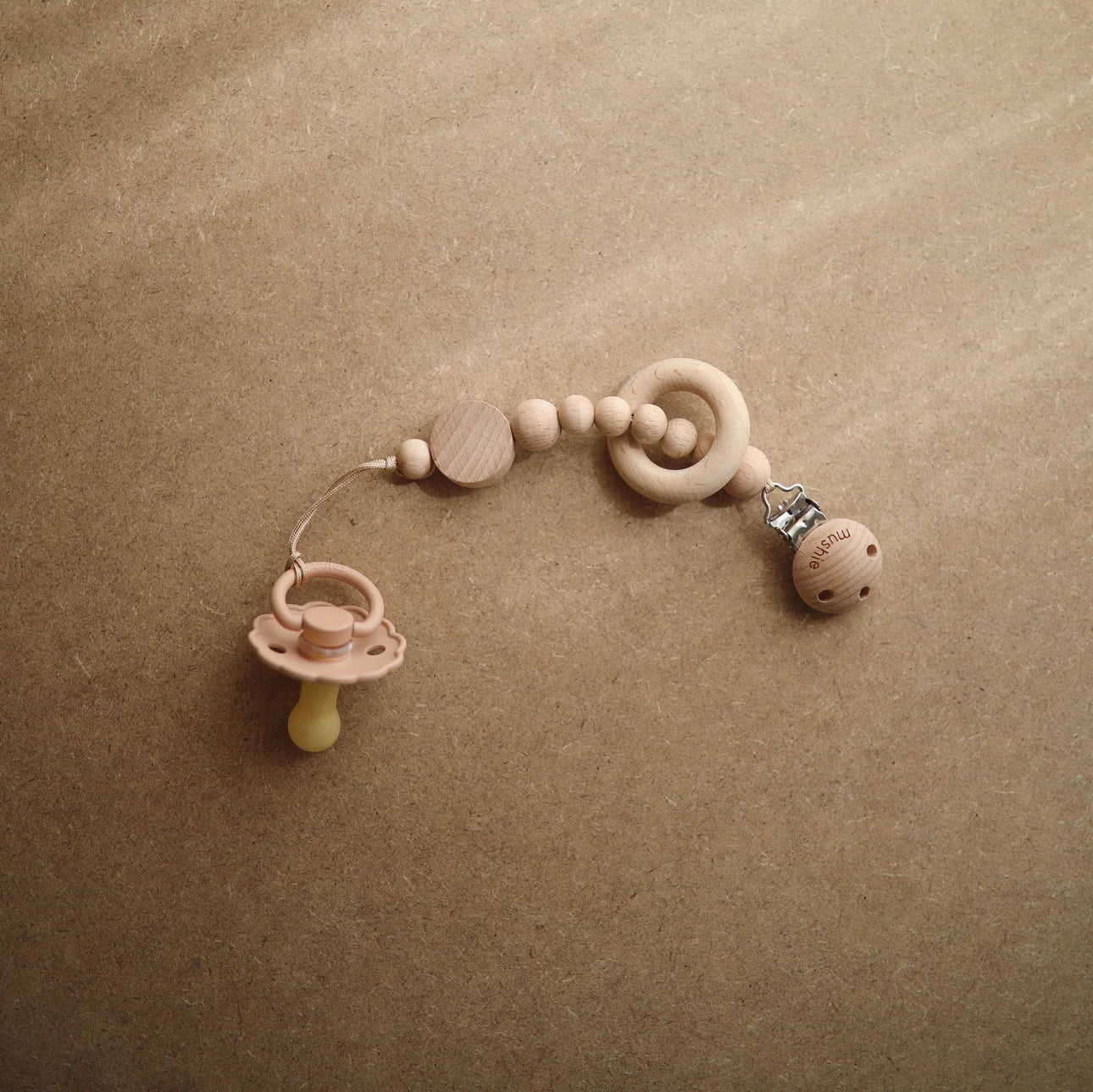 Mushie Silicone Pacifier Clip-Mila