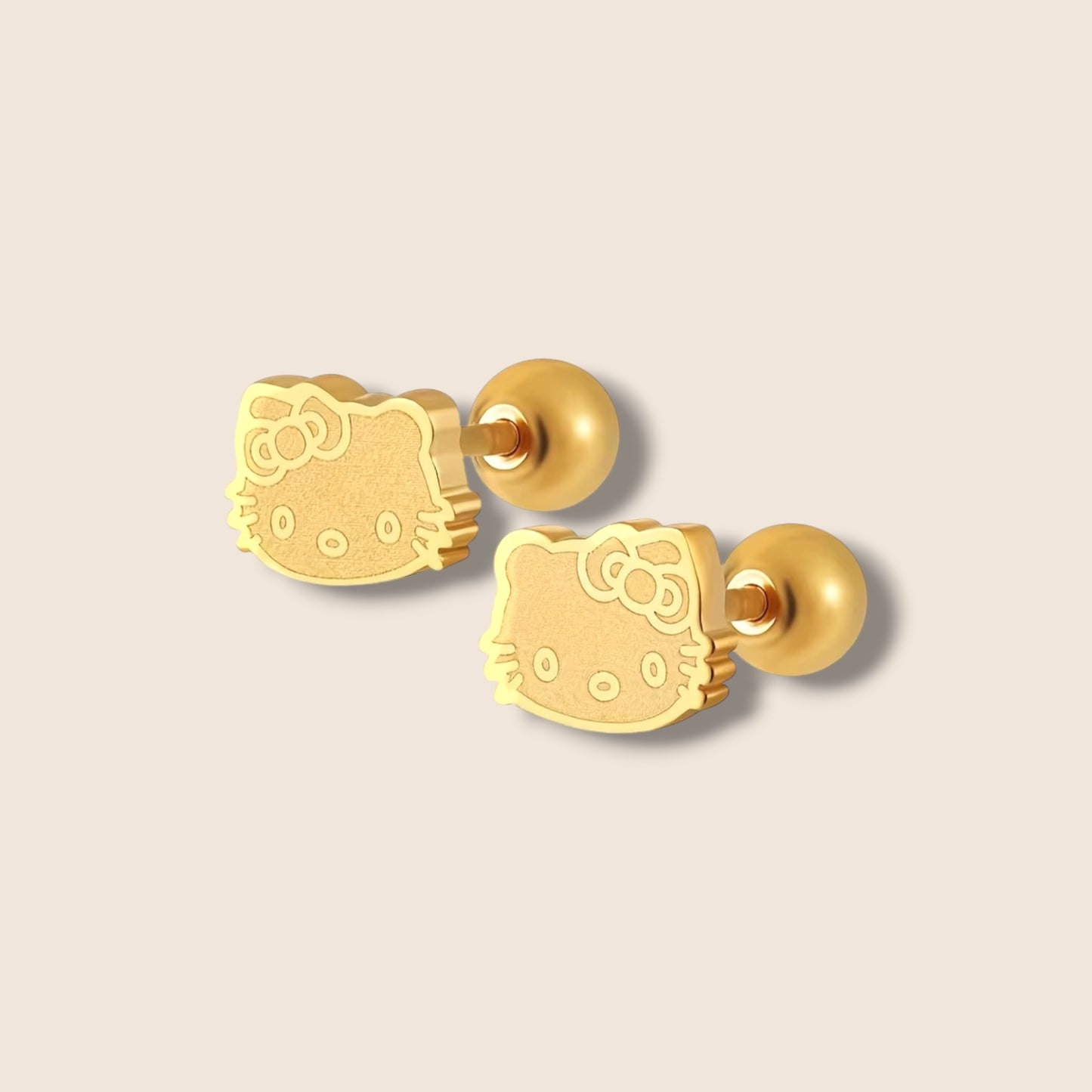 Kitty Screw Back Studs