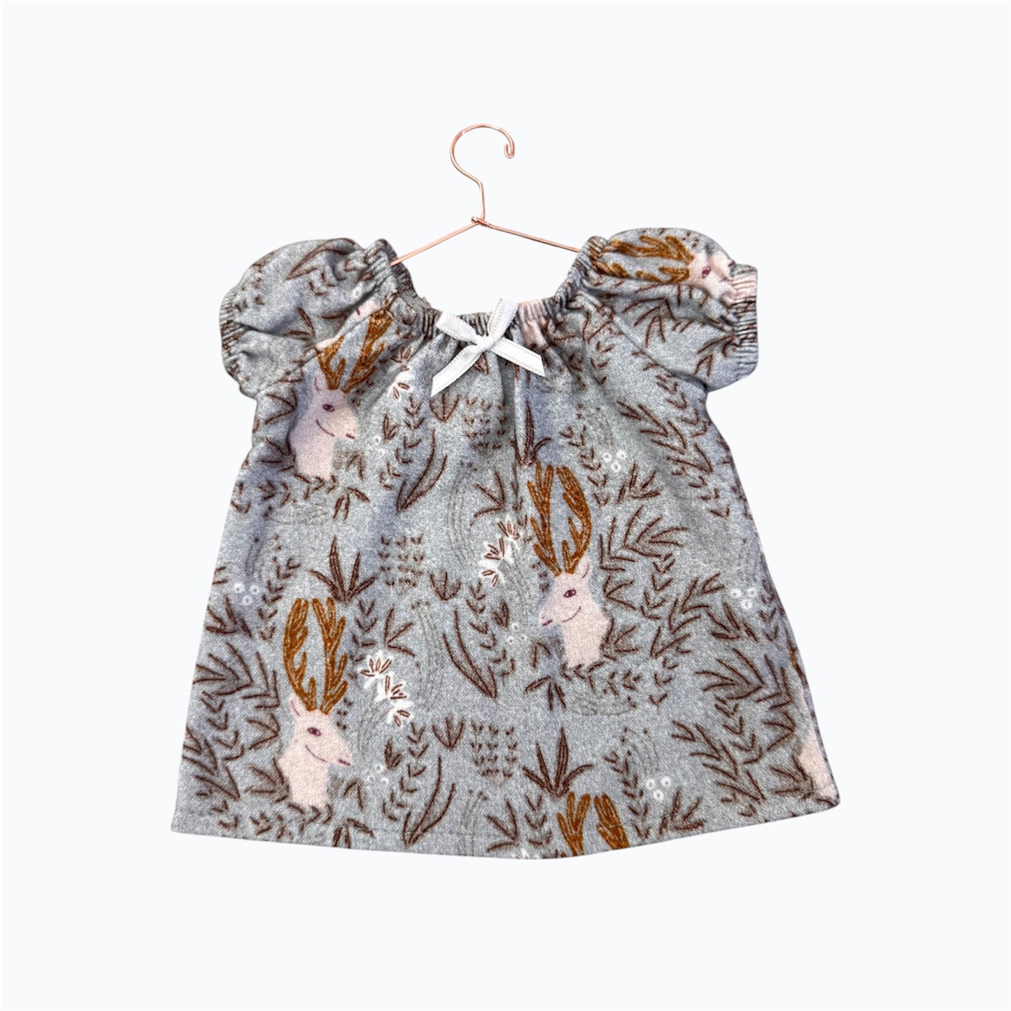 Doll—Minikane White Stag Flannel Nightgown