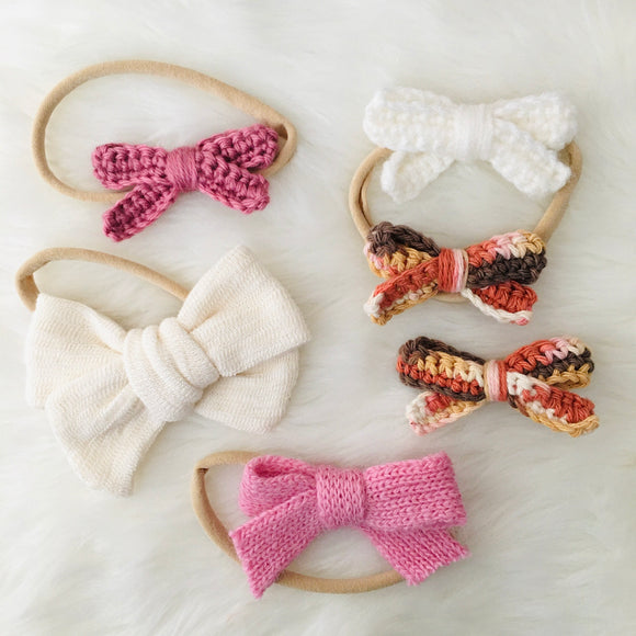 Knit & Crochet bows