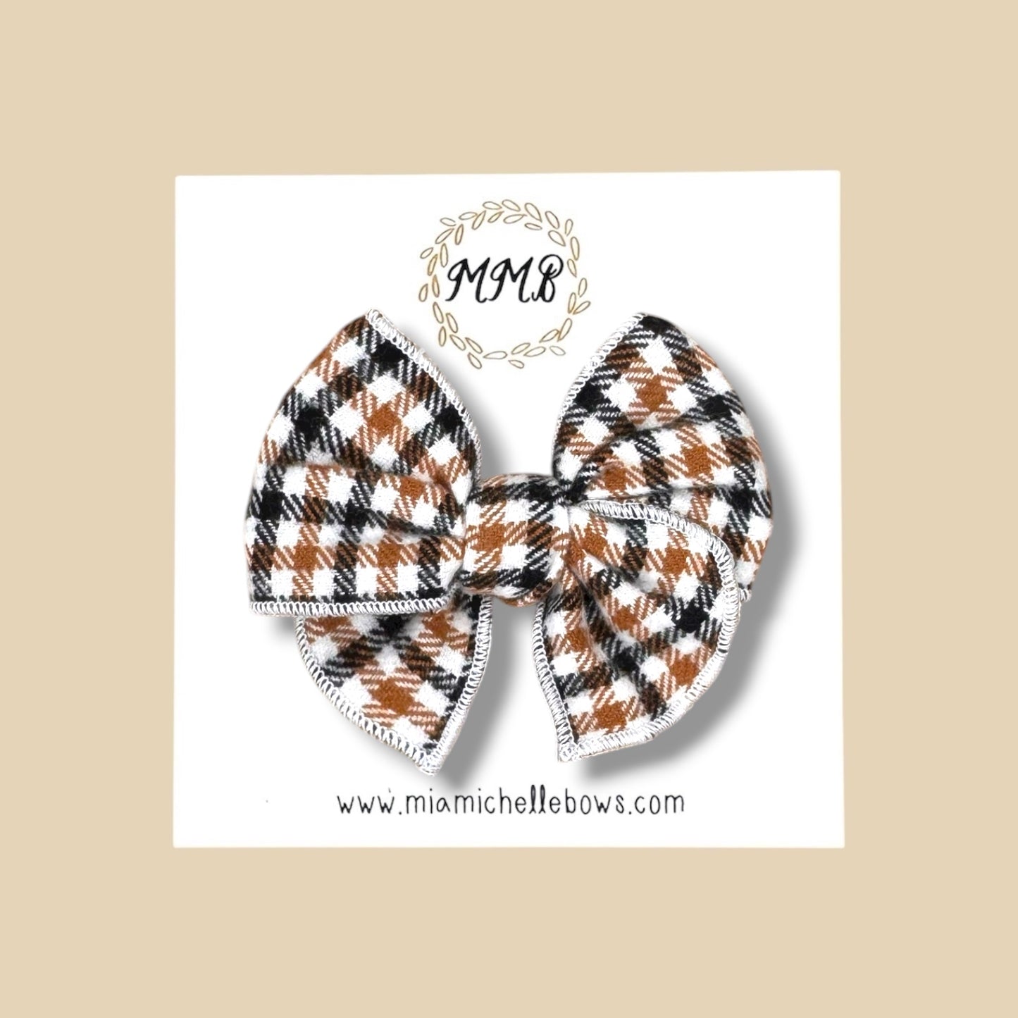 Rustic Plaid Fairytale Bow
