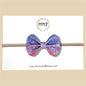 Purple Ombre Glitter Bow