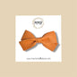 Warm Tan Genuine Leather Bow