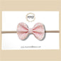 Blush Sparkle Glitter Bow