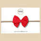 Red Swiss Dot Fairytale Bow