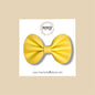 Yellow Genuine Leather Bow