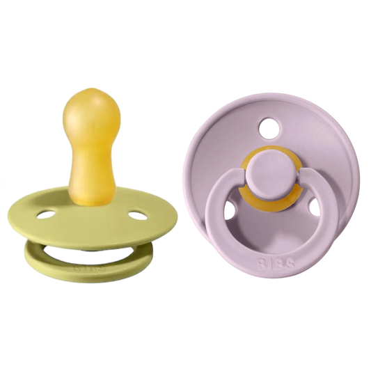 Bibs Colour Pacifier 2 Pack—Meadow & Dusty Lilac