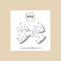 Hand-tied White Micro Dot Bow