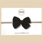 Hand-tied Gauze Bow in Black