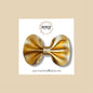 Gold Genuine Leather Bow