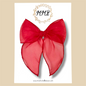 Sheer Red Fairytale Bow