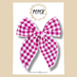 Bright Pink Gingham Fairytale Bow