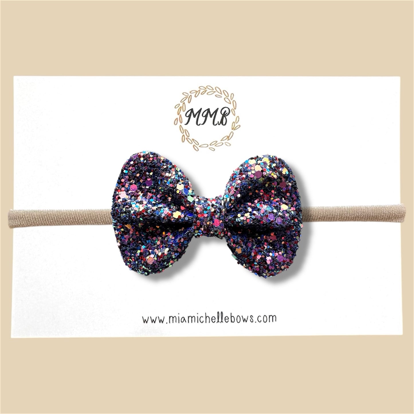 Kaleidoscope Glitter Bow