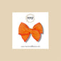 Orange Linen Fairytale Bow
