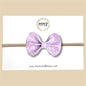 Light Lavender Glitter Bow