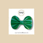 Green Genuine Leather Bow