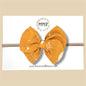 Mustard Stars Gauze Fairytale Bow