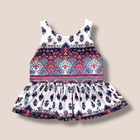 OAK Handmade Peplum Top 3T