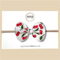 Cherries Vegan Leather Bow