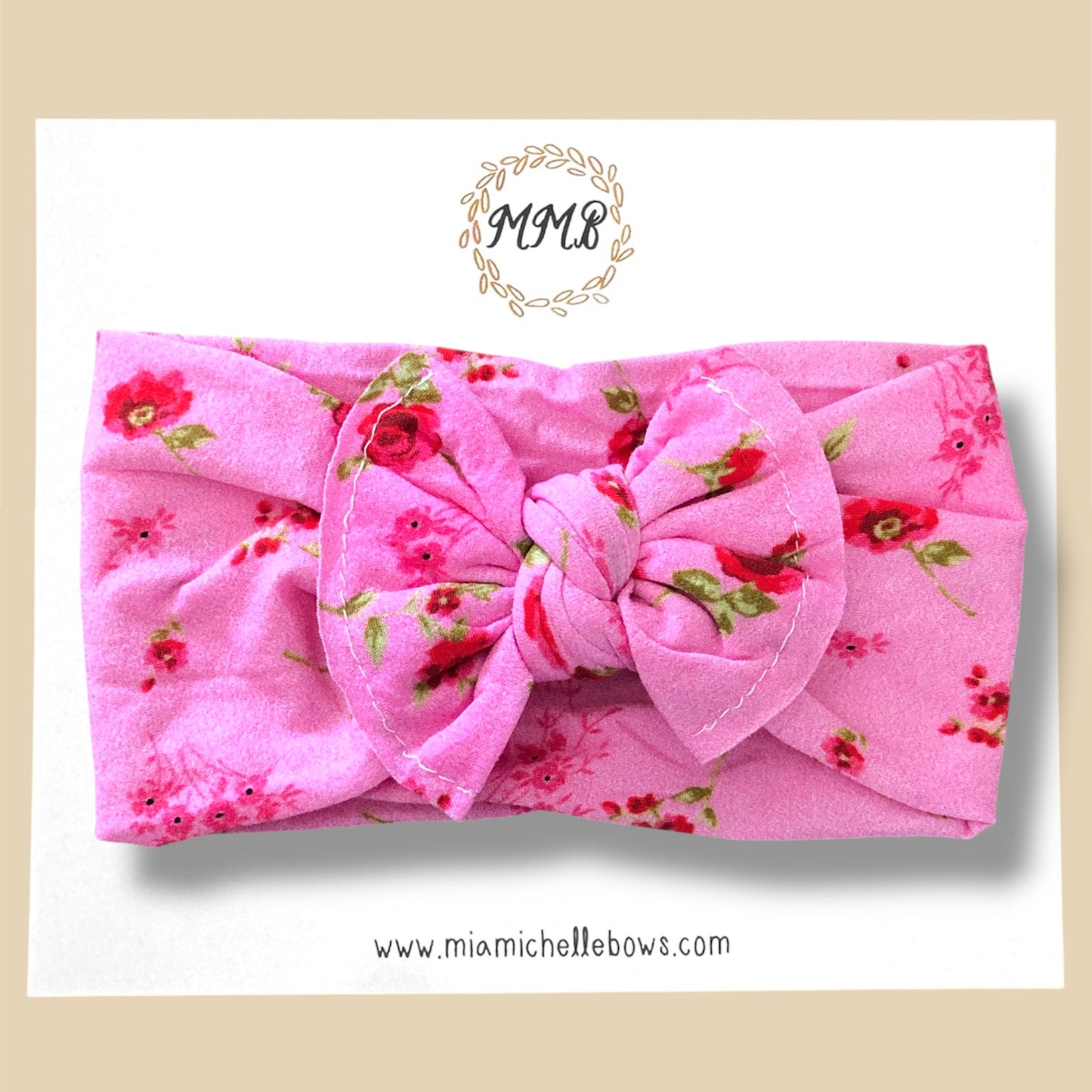 Wild Rose Floral Printed Headwrap