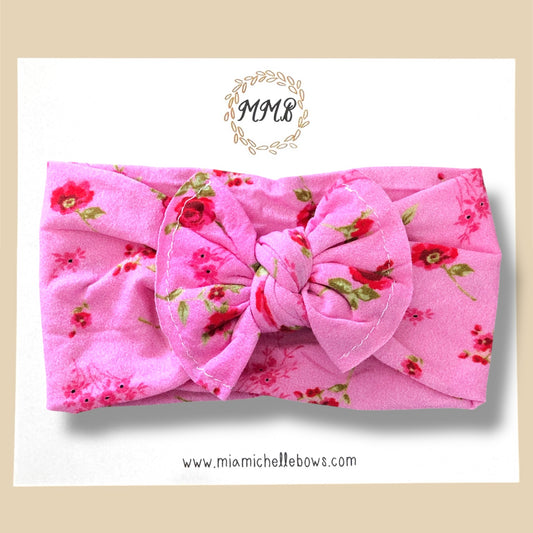 Wild Rose Floral Printed Headwrap
