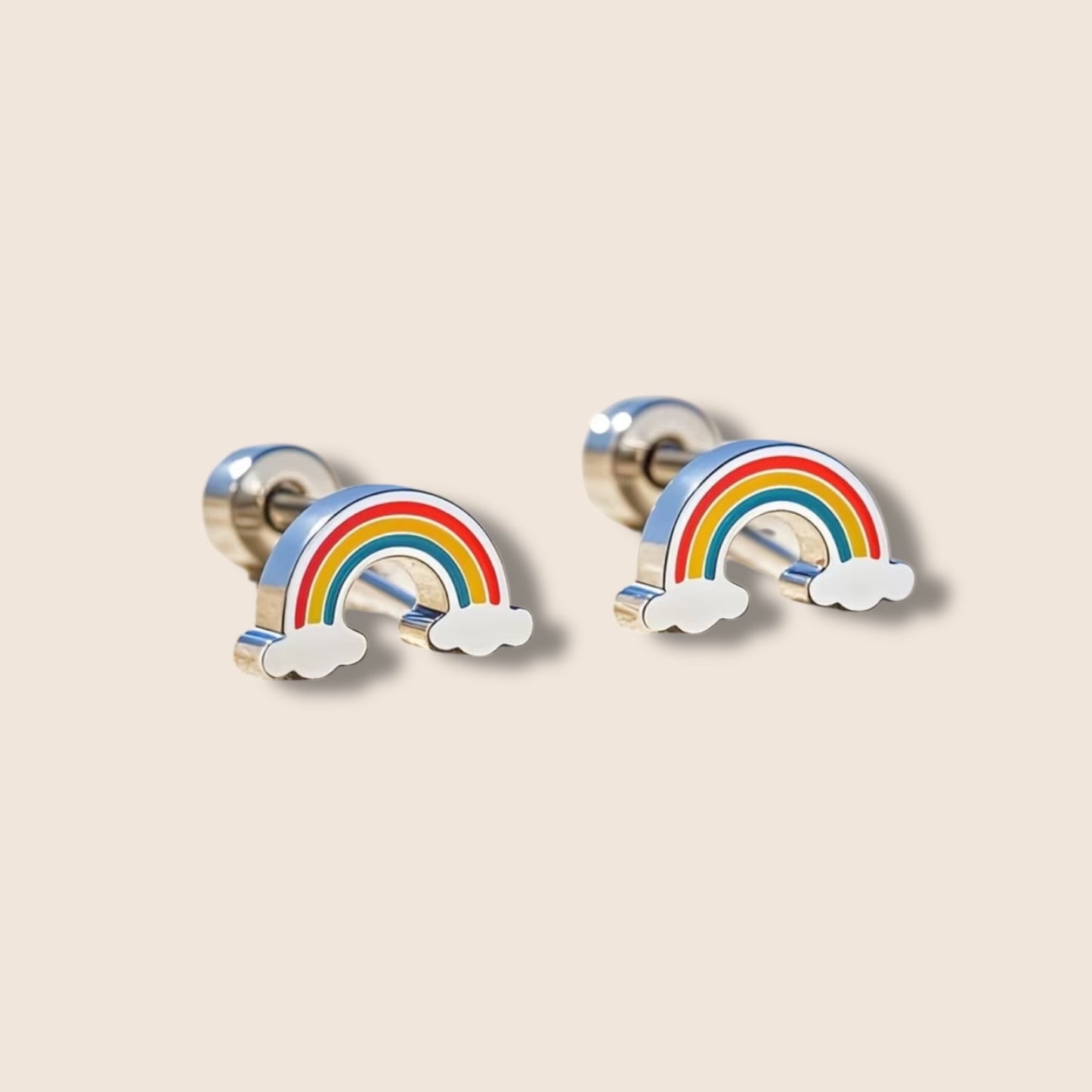 Rainbow Screw Back Studs