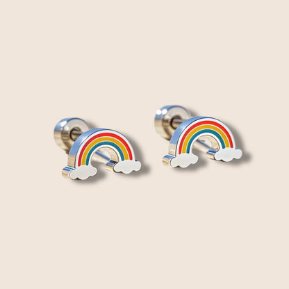 Rainbow Screw Back Studs