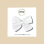 Hand-tied Gauze Bow in White