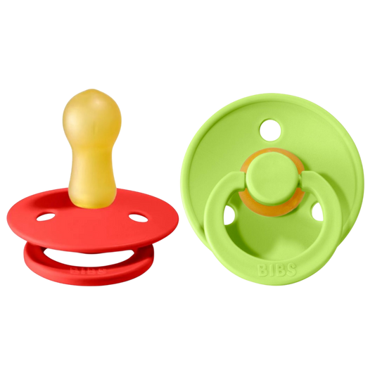Bibs Colour Pacifier 2 Pack— Strawberry & Lime