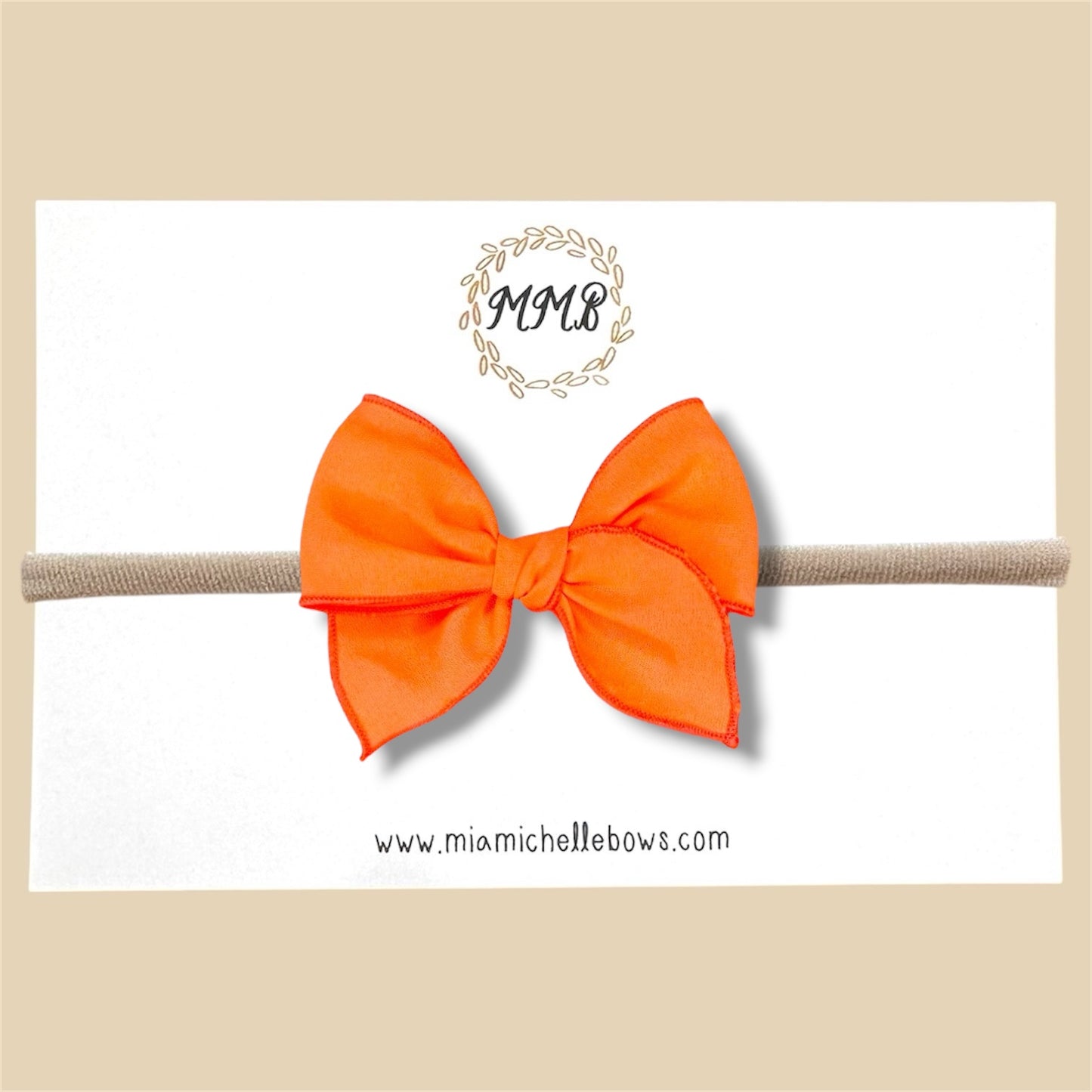 Neon Orange Fairytale Bow