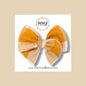 Mustard Color Block Fairytale Bow
