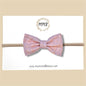 Blush Slim Line Genuine Leather Bow