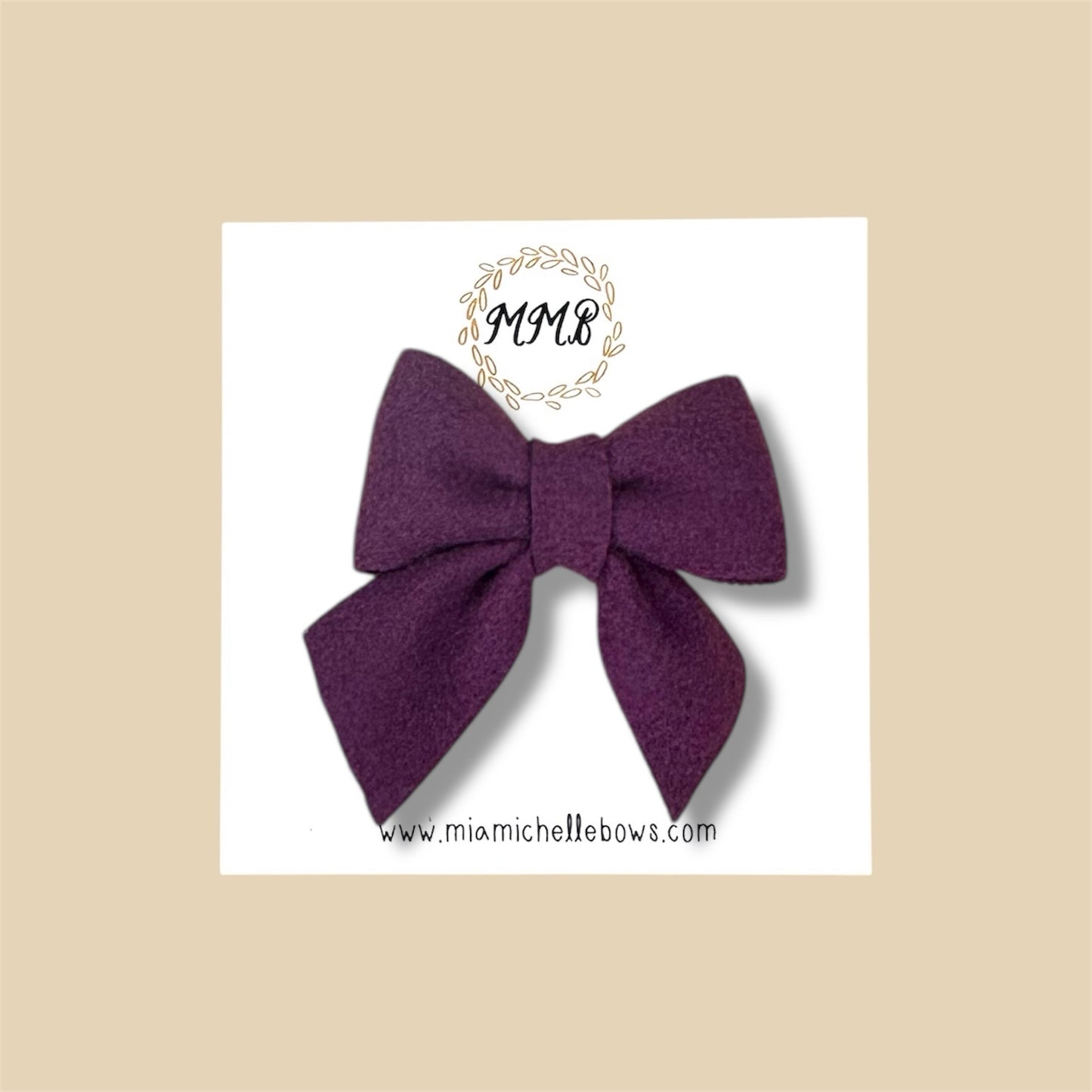 Mini Felt Bow Clips