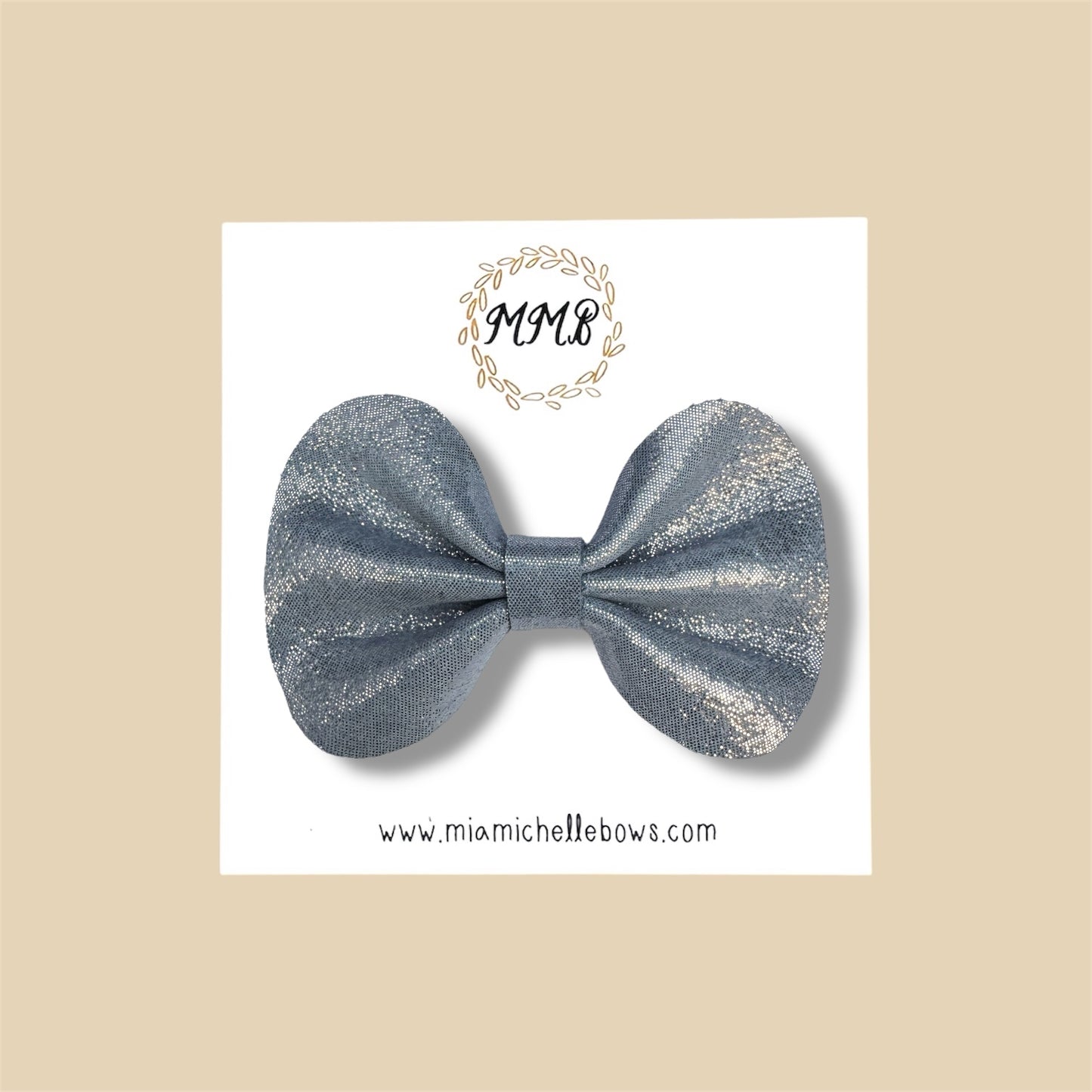 Platinum Genuine Leather Bow