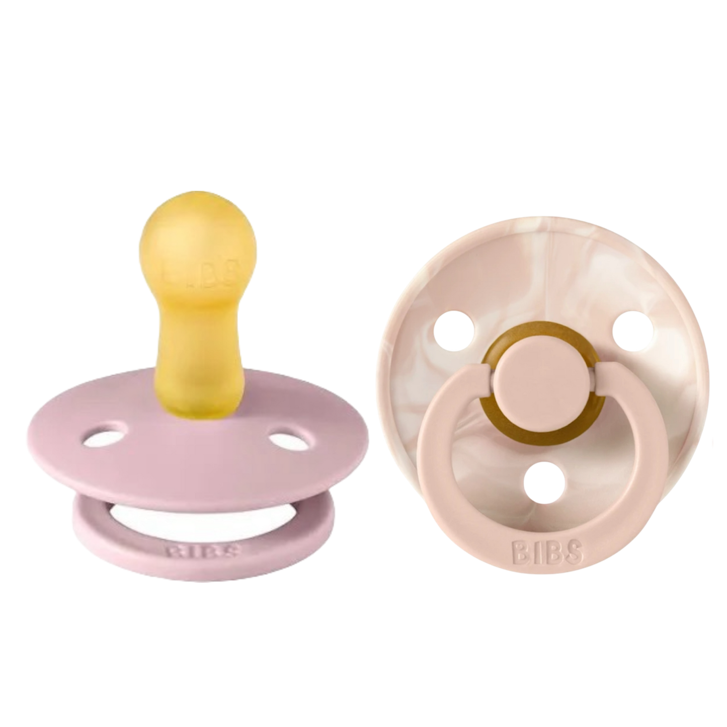 Bibs Colour Pacifier 2 Pack—Pink Plum & Blush Tie Dye