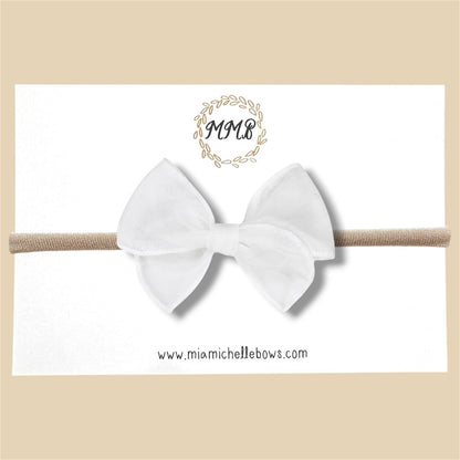 Sheer White Fairytale Bow