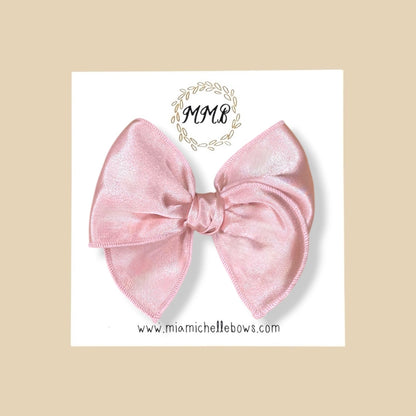 Baby Pink Satin Fairytale Bow