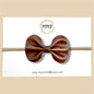 Brown Genuine Leather Bow