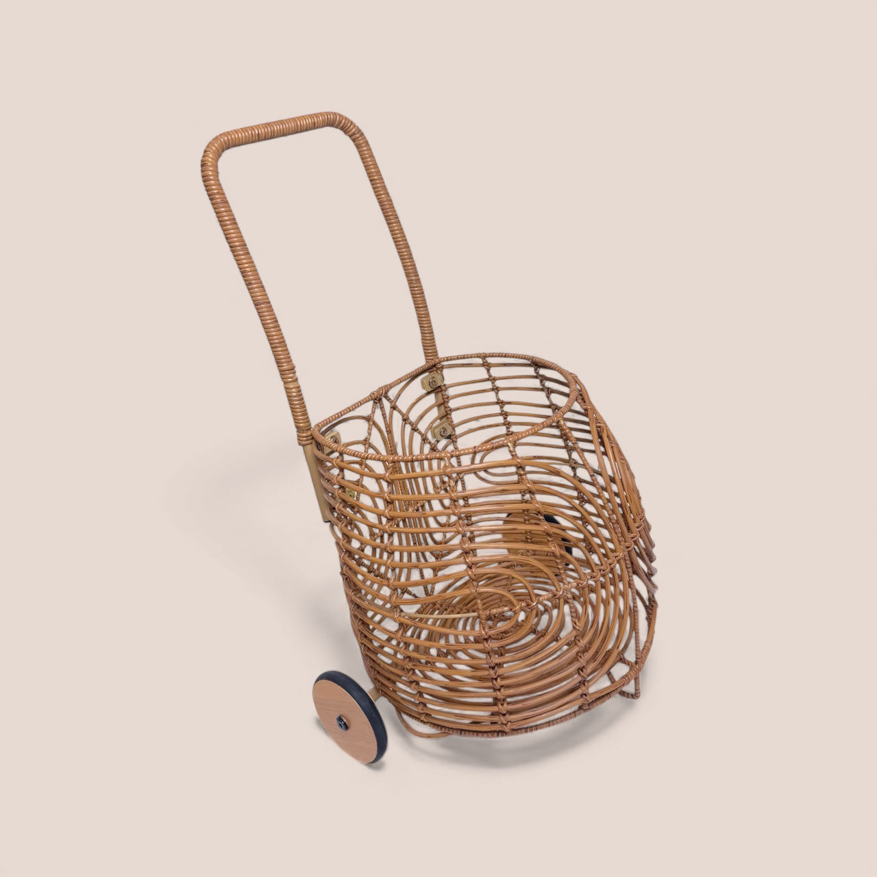 Buggy Cart- Faux Rattan Doll Furniture
