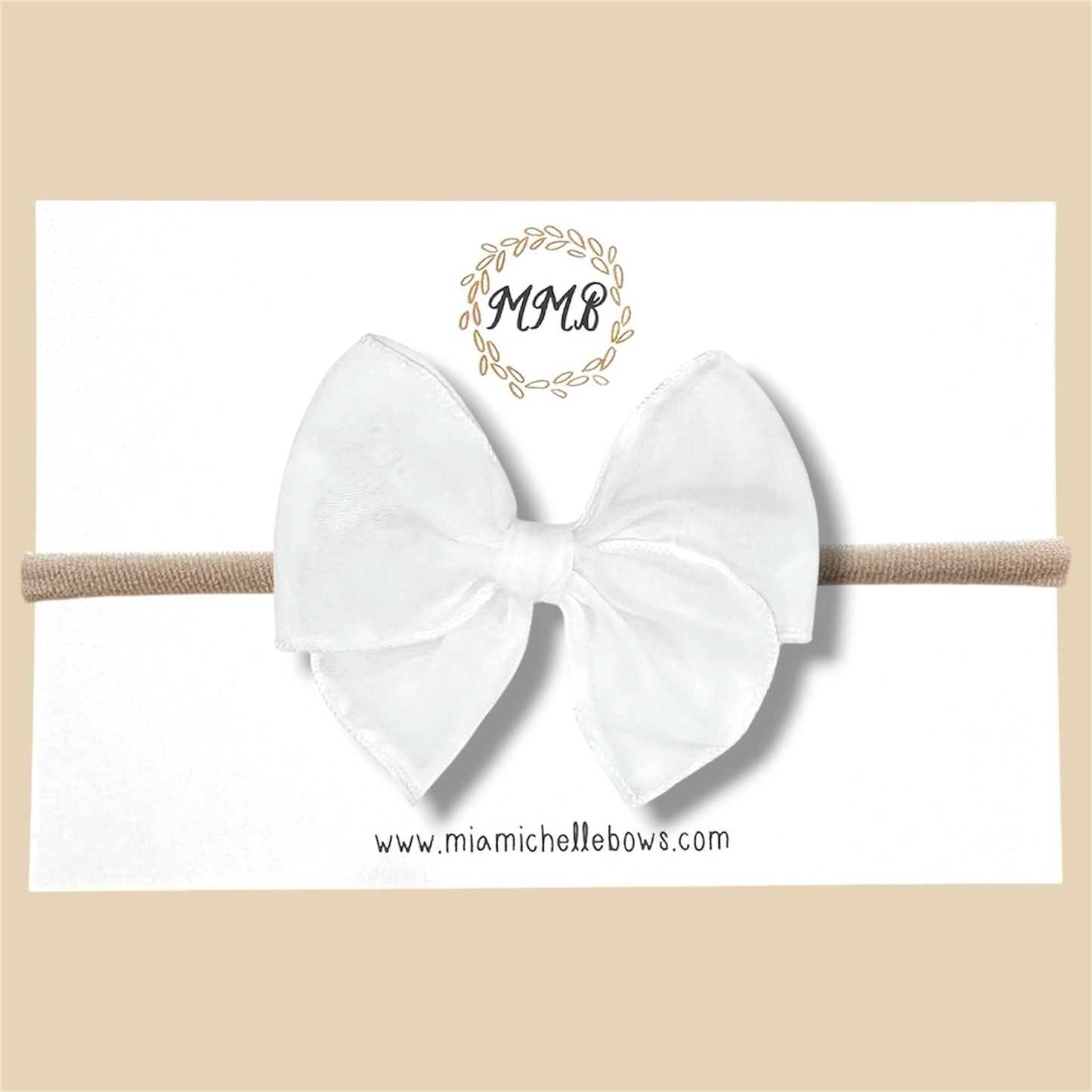 Sheer White Fairytale Bow